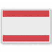 Vlag van Antwerpen, België Sticker (Voorkant)