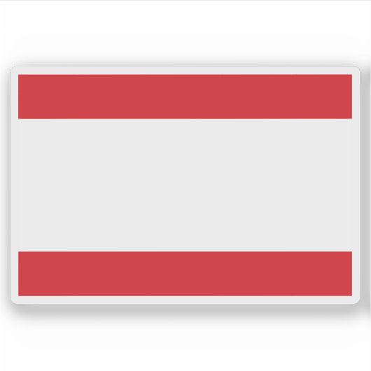 Vlag van Antwerpen, België Sticker (Voorkant)