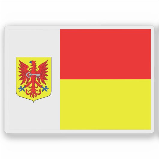 Vlag van Apeldoorn, Nederland Sticker (Voorkant)