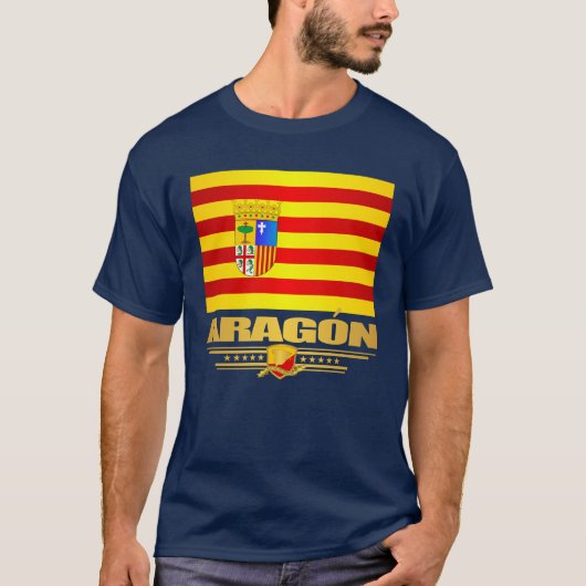 Vlag van Aragon T-shirt (Voorkant)