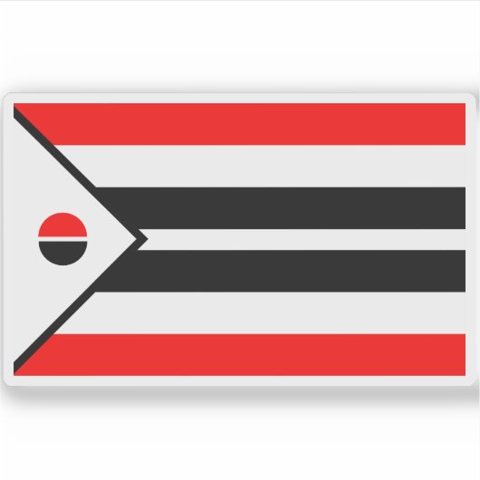 Vlag van Arapaho natie en stam, Verenigde Staten Sticker (Voorkant)