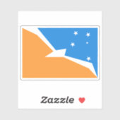 Vlag van Argentijns Antarctica Sticker (Vel)