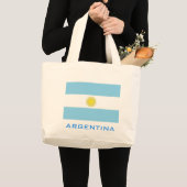 Vlag van Argentina Bag Grote Tote Bag (Voorkant (product))