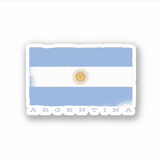 Vlag van ARGENTINA Sticker (Voorkant)