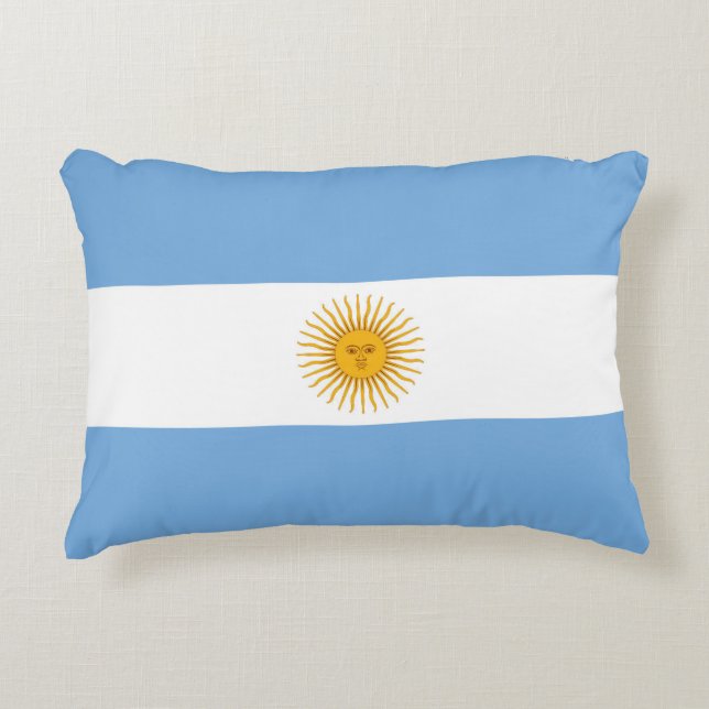 vlag van Argentinië Accent Kussen (Voorkant)