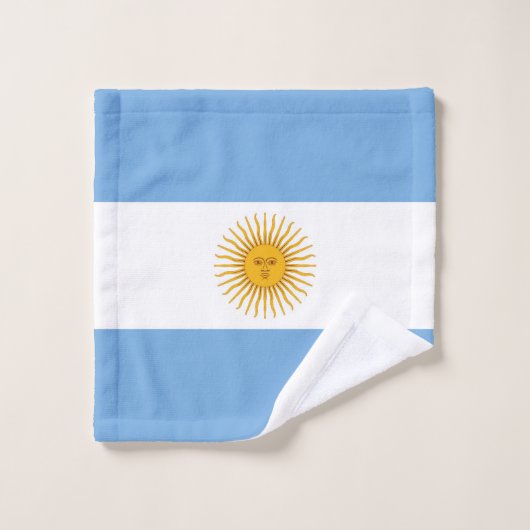vlag van Argentinië Bad Handdoek (Wasdoekje)