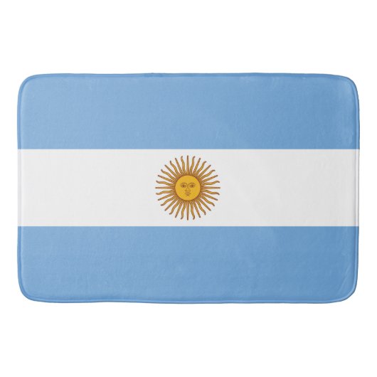 Vlag van Argentinië Badmat (Voorkant)