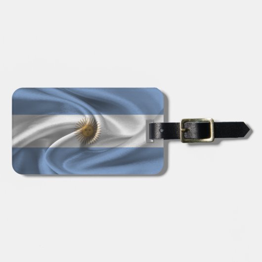 Vlag van Argentinië Bagagelabel (Voorkant horizontaal)