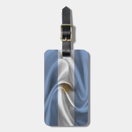 Vlag van Argentinië Bagagelabel (Voorkant verticaal)