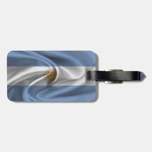 Vlag van Argentinië Bagagelabel (Achterkant horizontaal)