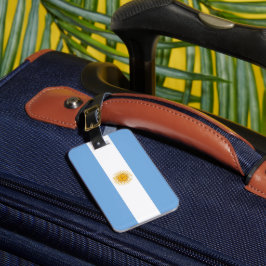vlag van Argentinië Bagagelabel