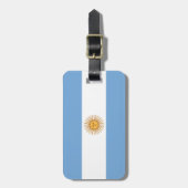 Vlag van Argentinië Bagagelabel (Voorkant verticaal)