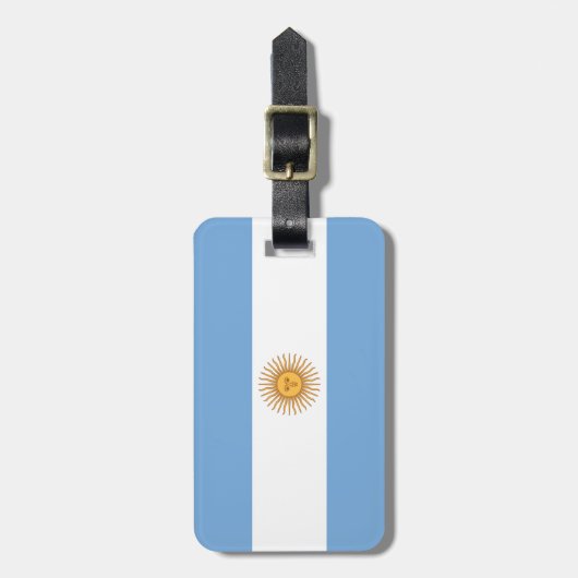 Vlag van Argentinië Bagagelabel (Voorkant verticaal)