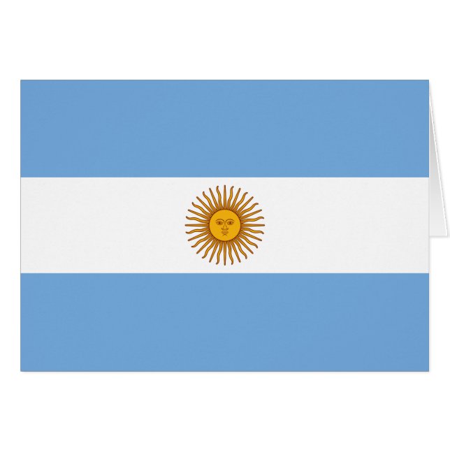 Vlag van Argentinië Bandera De Argentinië (Voorkant Horizontaal)
