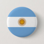 Vlag van Argentinië - Bandera de Argentinië Ronde Button 5,7 Cm (Voorkant)