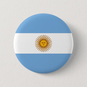 Vlag van Argentinië - Bandera de Argentinië Ronde Button 5,7 Cm