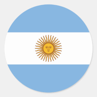 Vlag van Argentinië - Bandera de Argentinië Ronde Sticker