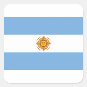 Vlag van Argentinië - Bandera de Argentinië Vierkante Sticker