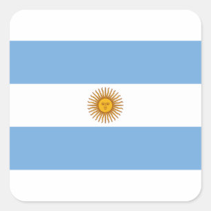 Vlag van Argentinië - Bandera de Argentinië Vierkante Sticker