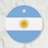 vlag van Argentinië Bedankjes Labels (Achterkant)