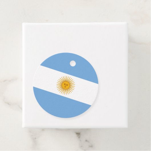 vlag van Argentinië Bedankjes Labels (In situ)