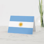 vlag van Argentinië Bedankkaart (Voorkant)