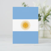 vlag van Argentinië Bedankkaart (Staand voorkant)