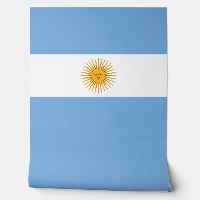 vlag van Argentinië Behang (Afrollen)