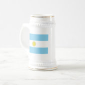 Vlag van Argentinië Bierpul (Voorkant links)