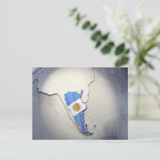 Vlag van Argentinië Briefkaart (Staand voorkant)