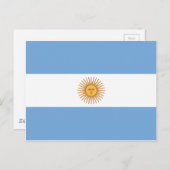 Vlag van Argentinië Briefkaart (Voorkant / Achterkant)