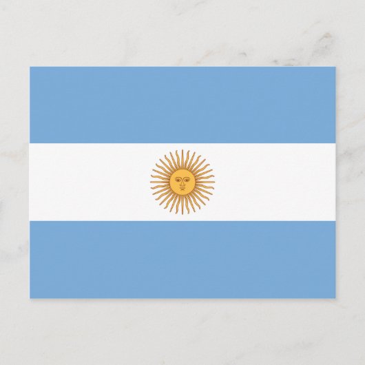Vlag van Argentinië Briefkaart (Voorkant)