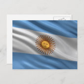 Vlag van Argentinië Briefkaart (Voorkant / Achterkant)