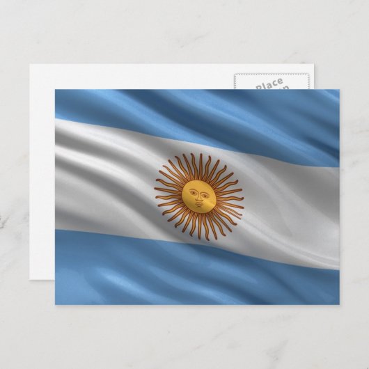 Vlag van Argentinië Briefkaart (Voorkant / Achterkant)
