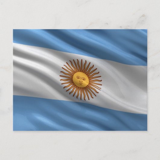 Vlag van Argentinië Briefkaart (Voorkant)
