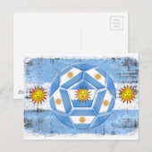 vlag van Argentinië Briefkaart (Voorkant / Achterkant)