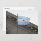 vlag van argentinië briefkaart (Voorkant / Achterkant)