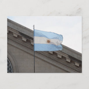 vlag van argentinië briefkaart