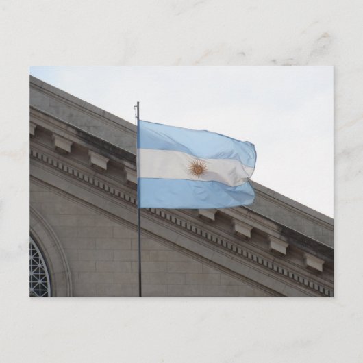vlag van argentinië briefkaart (Voorkant)