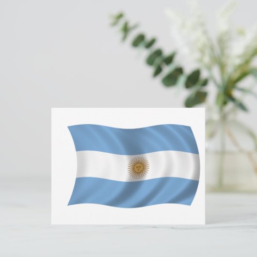 Vlag van Argentinië Briefkaart (Staand voorkant)