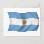 Vlag van Argentinië Briefkaart (Voorkant)
