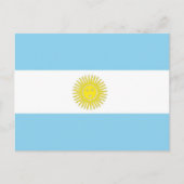 Vlag van Argentinië Briefkaart (Voorkant)
