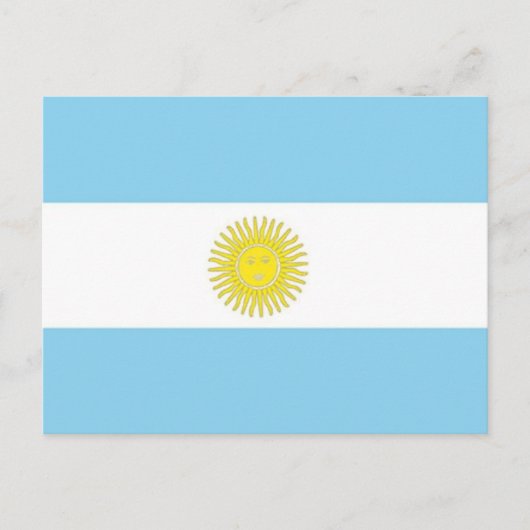Vlag van Argentinië Briefkaart (Voorkant)