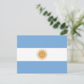 Vlag van Argentinië Briefkaart (Staand voorkant)
