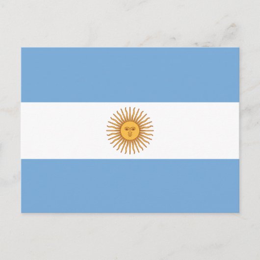 Vlag van Argentinië Briefkaart (Voorkant)