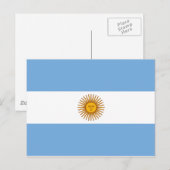 Vlag van Argentinië Briefkaart (Voorkant / Achterkant)