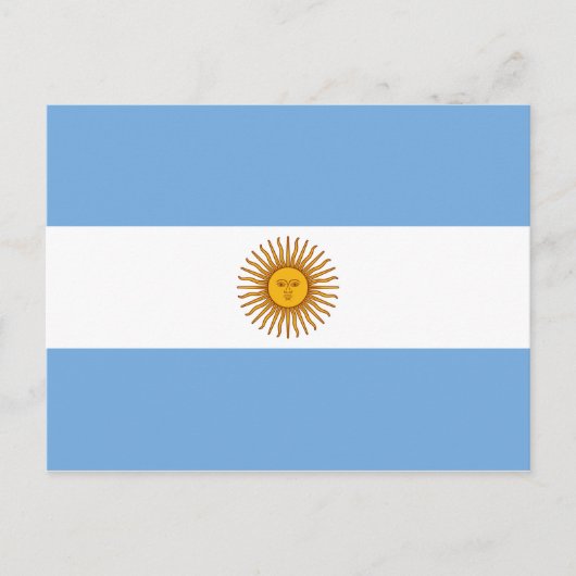 Vlag van Argentinië Briefkaart (Voorkant)