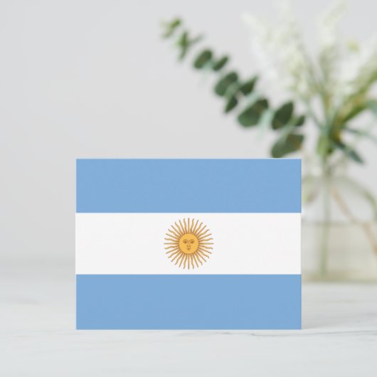 Vlag van Argentinië Briefkaart (Staand voorkant)