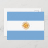 Vlag van Argentinië Briefkaart (Voorkant / Achterkant)