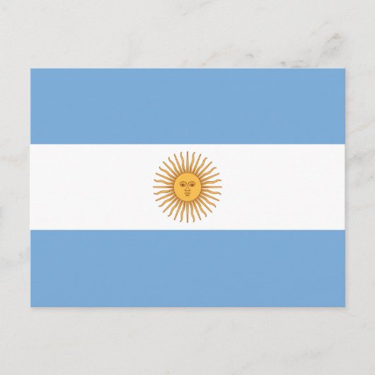 Vlag van Argentinië Briefkaart (Voorkant)